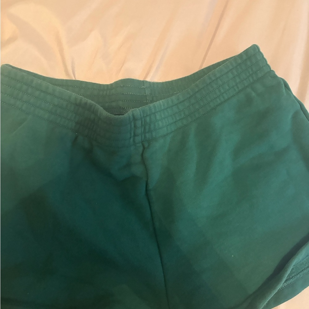Green Casual Shorts